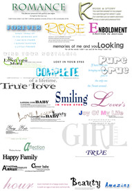 字模 相册字体装饰