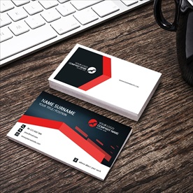 红黑高端商务名片
