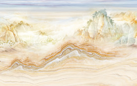 新款大气石纹山水 TIF分层