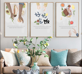 北欧ins餐厅装饰画