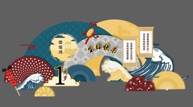 中式中国风主题签到迎宾舞台设计