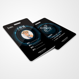 摄影工作证通用模板