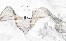 现代简约大理石抽线条背景图