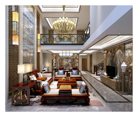 别墅客厅效果图