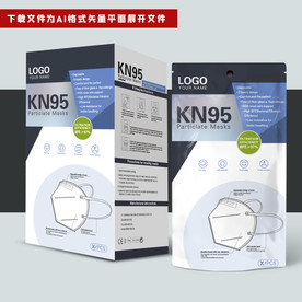 出口口罩包装盒和口罩袋组合套装