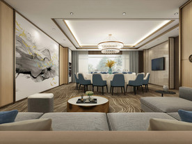 酒店餐厅包厢效果图