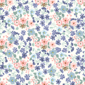 小碎花 叶子花 清新 扎染