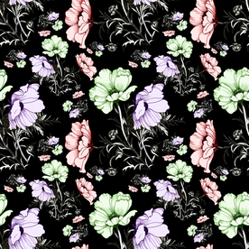 叶子花 淡雅 设计 图案