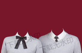 结婚证件照冬装