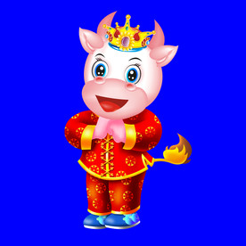 牛年门画牛年门贴卡通牛牛年