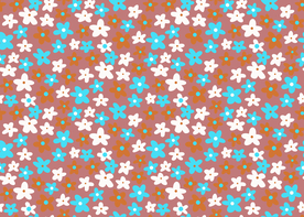 大牌抽象花朵碎花