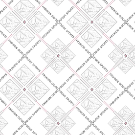 大牌精美字母乱花格子