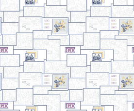 大牌抽象效果格子乱花