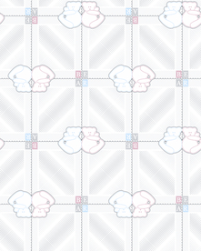 大牌卡通熊格子