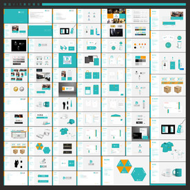 蓝色VIS模板素材