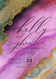 紫色轻奢风海报