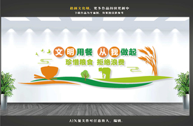 食堂文化墙 餐厅文化