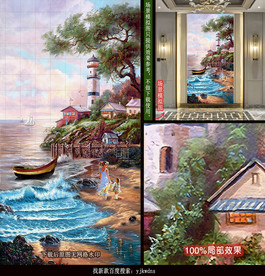 地中海田园风景装饰画