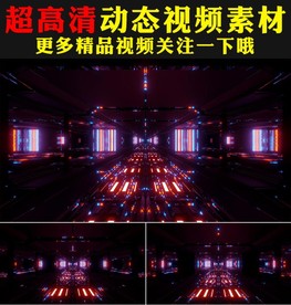 紫色灯光秀模特走秀舞台视频素材