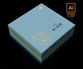 茶礼盒包装设计 采茶山鹿