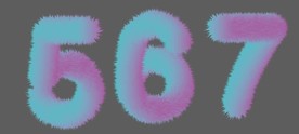 渐变数字
