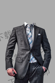 男士西装半身