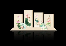 荷花美陈
