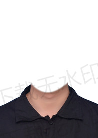 证件照黑色衬衫