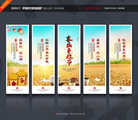 农民丰收节 丰收展板