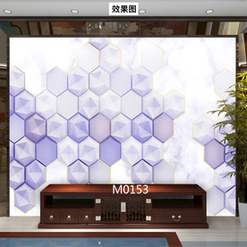 几何 五边形立体梦幻轻奢