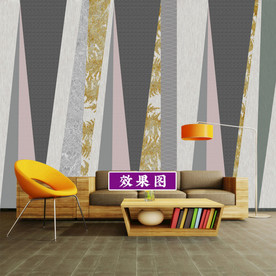 3D几何 轻奢  奢华 金色