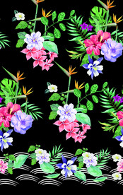 山茶花碎花