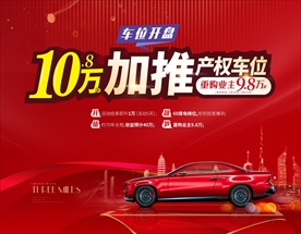 车位开盘广告