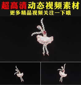 浪漫3D水晶钻戒戒指视频素材