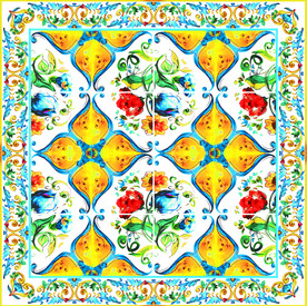 欧式风格大牌方巾