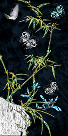 现代客厅竹子玄关装饰画挂画