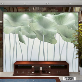 水墨荷叶 爱莲说 荷叶