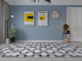 客厅背景墙北欧风格沙发室内设计