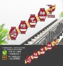 中医楼梯文化墙