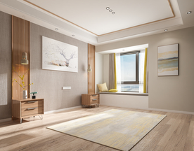 北欧卧室背景墙 靠床现代摄影墙