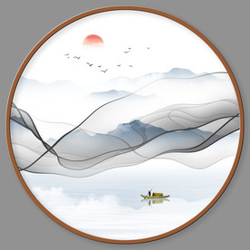 中式山水装饰画