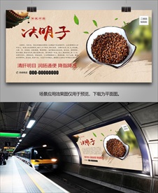 决明子灯箱海报展板展架挂画单页