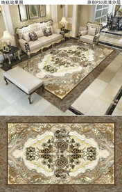 欧式花纹复古简欧地毯