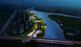 城市规划设计夜景效果图