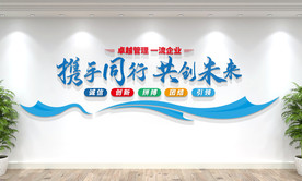 企业标语文化墙