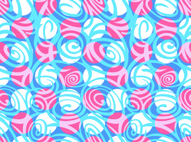 抽象圆形斑纹乱花