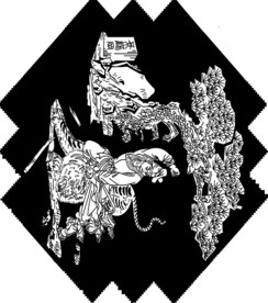 武松打虎灰度图