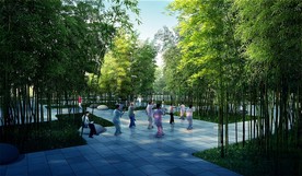 竹林健身广场景观效果图