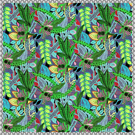 方巾 大牌布纹效果花