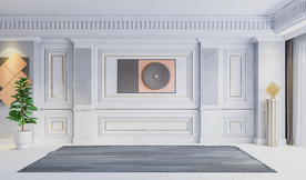 现代客厅沙发背景墙